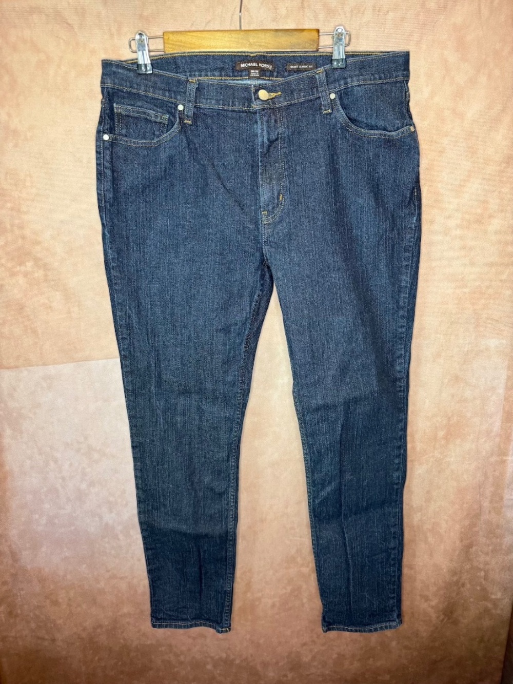 Michael Kors Mens Straight Leg Jeans 36 32 Blue